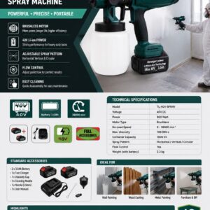 پیستوله شارژی 40 ولت براشلس تولیکس مدل TX-2240BR